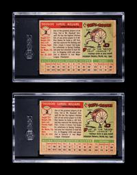 A Group of 1955 Topps Ted Williams SGC Graded Baseball Cards,