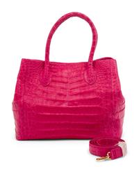 Nancy Gonzalez Hot Pink Crocodile Tote Bag