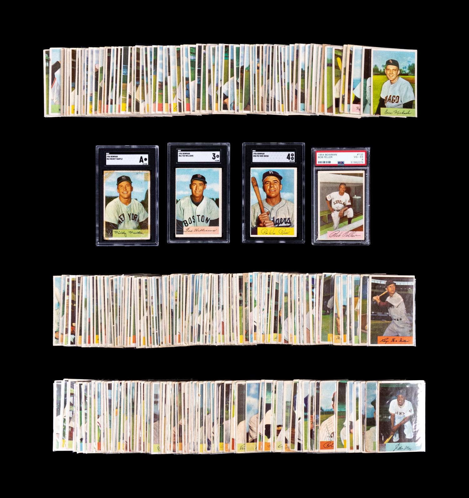 A Complete Set of 1954 Bowman Baseball Cards (224/224)