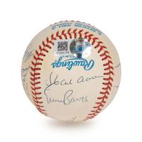 A Vintage 500 Home Run Club Signed Autograph Baseball - 11 Signatures (Beckett Authentication Services Letter),
