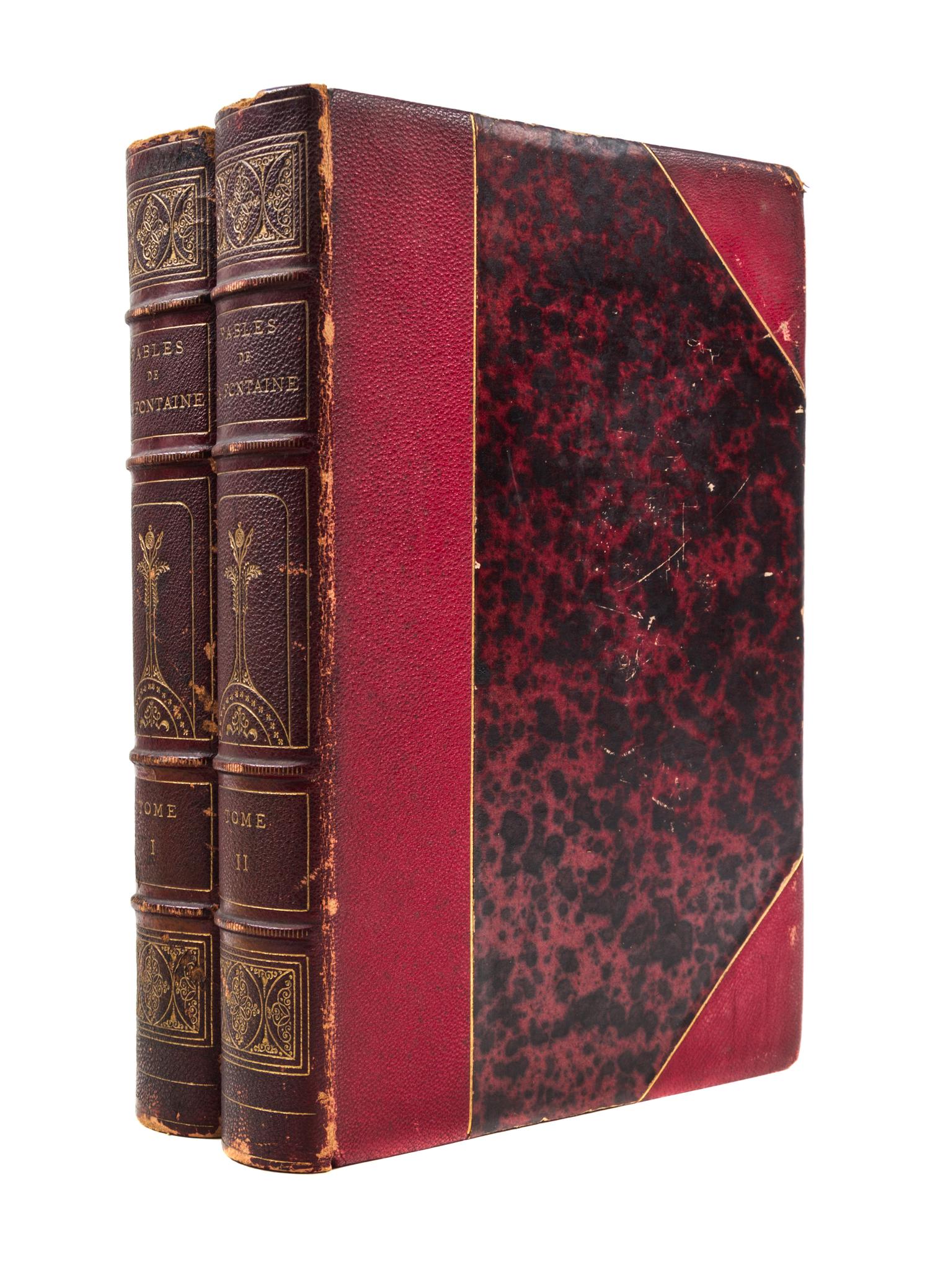 LA FONTAINE, JEAN DE. Fables de La Fontaine... Paris, 1873. 2 vols.