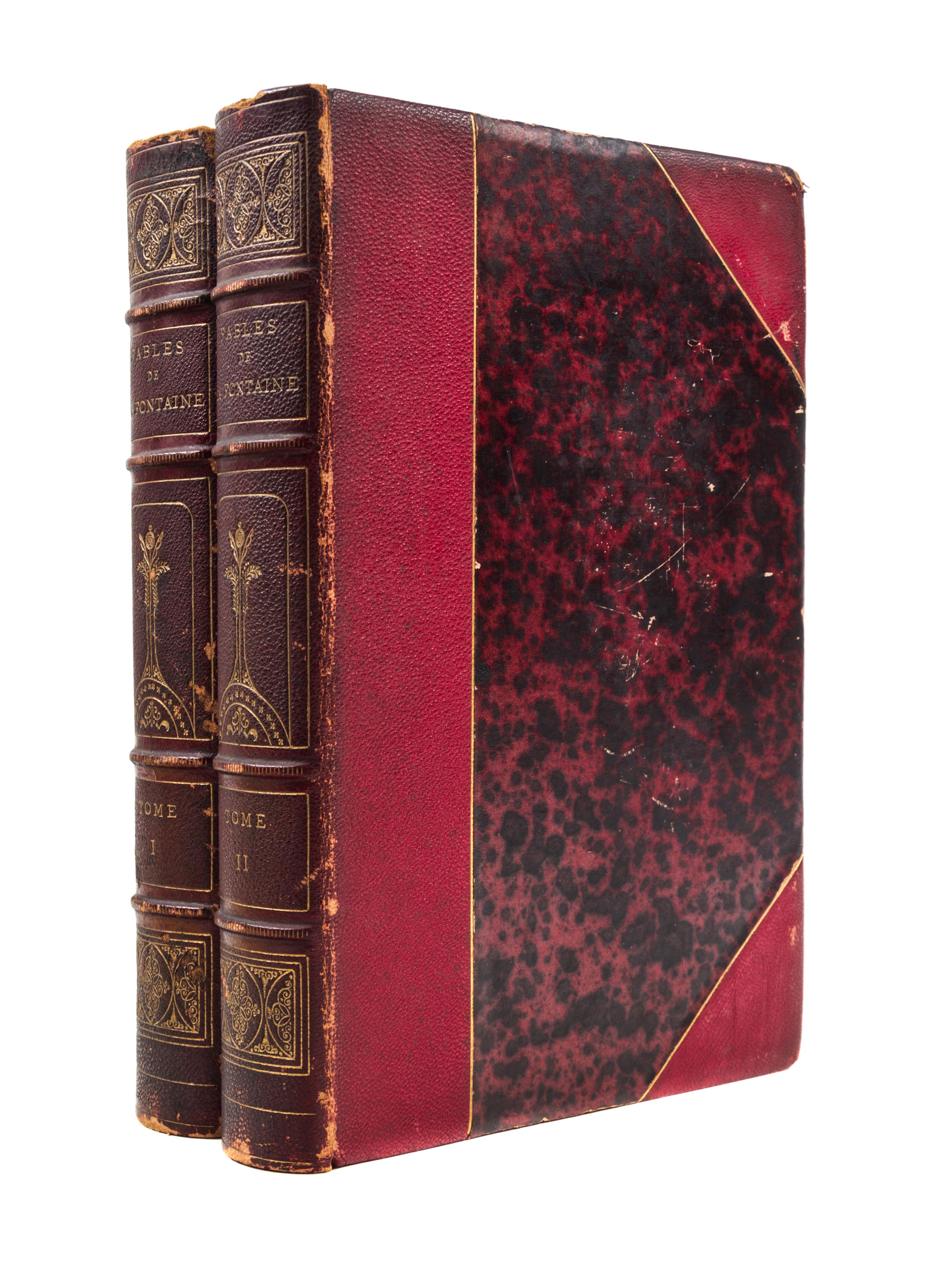 LA FONTAINE, JEAN DE. Fables de La Fontaine... Paris, 1873. 2 vols.
