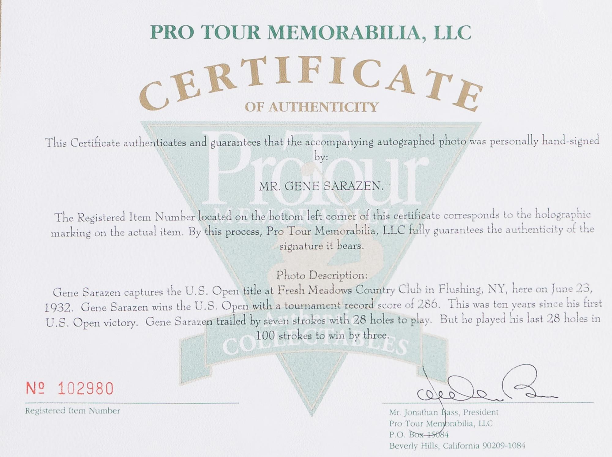 A Large Group of Masters Golf Champions Signed Autograph Displays,