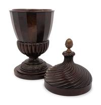 An English Mahogany Cutlery Urn