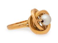 A Collection of Yellow Gold and Cultured Pearl Jewelry,