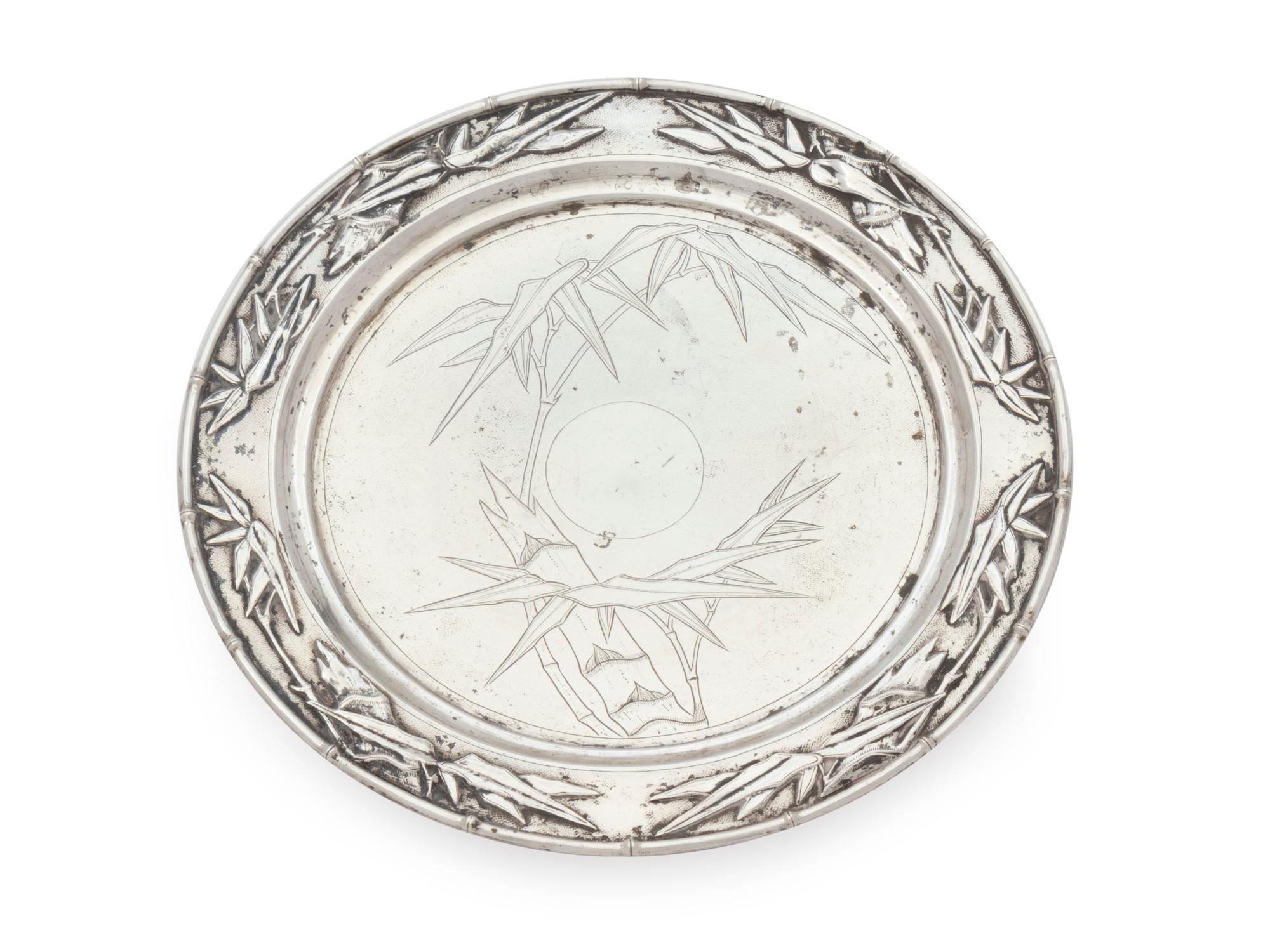 A Chinese Export Silver Small Salver — Mark of Zee Wo, Shanghai, China, Late 19th/Early 20th Century