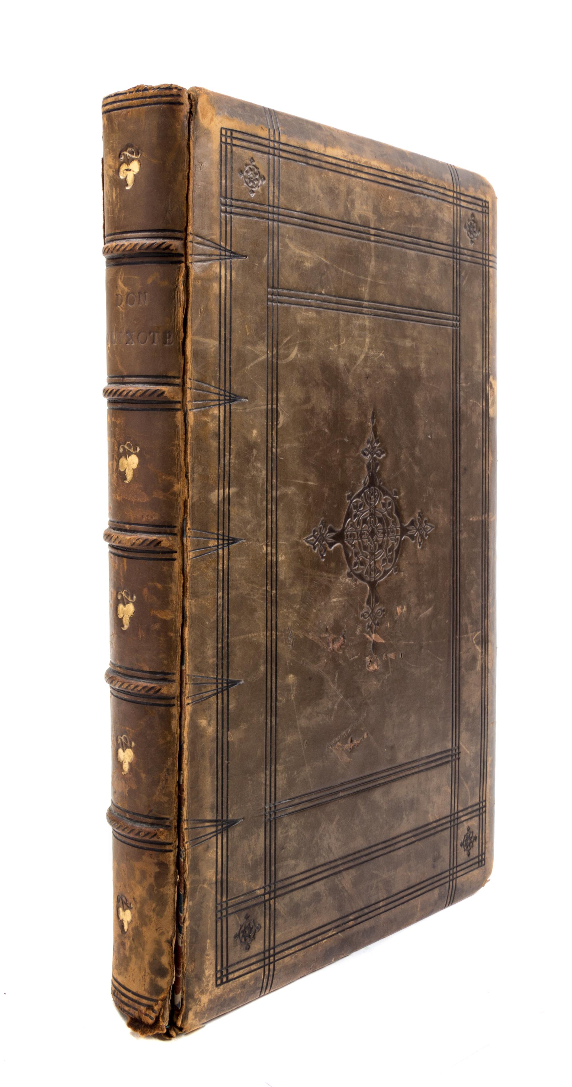 CERVANTES SAAVEDRA, MIGUEL DE. The History of the most Renowned Don Quixote of Mancha. London, 1687. First illustrated editio in Englis
