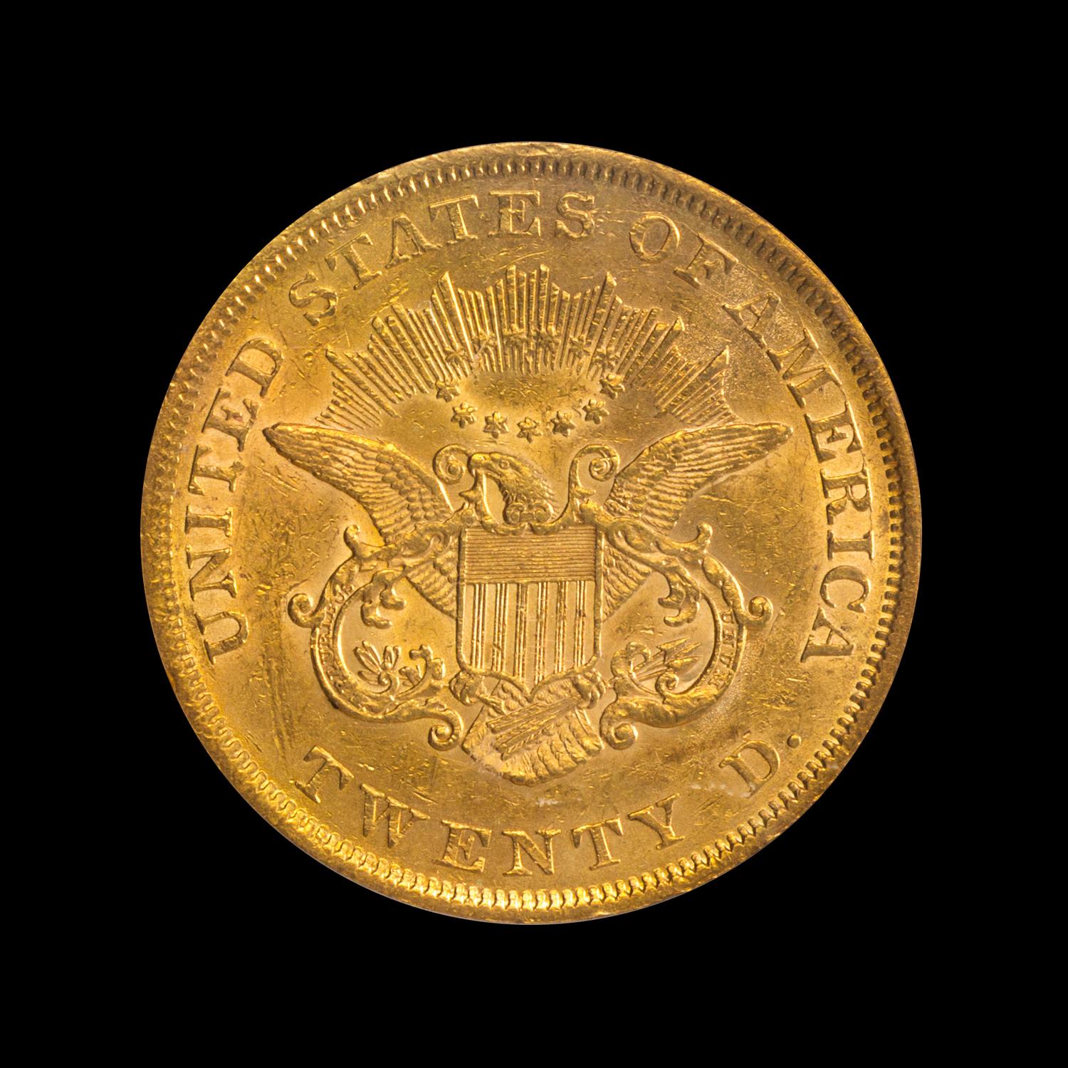 A United States 1851 Liberty Head $20 Gold Coin