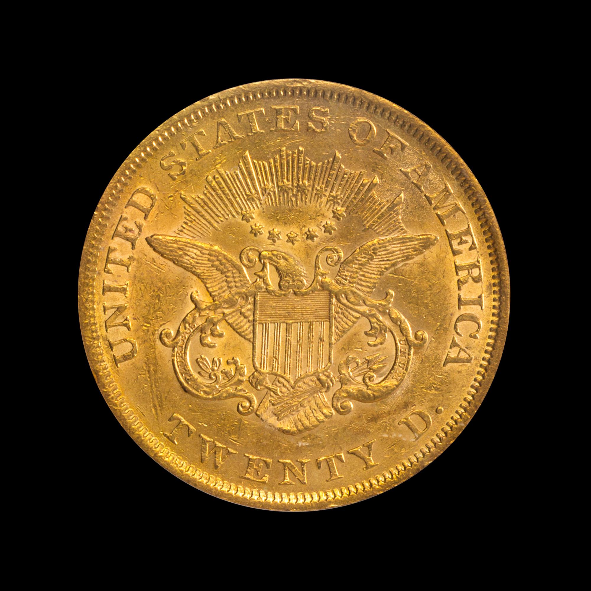 A United States 1851 Liberty Head $20 Gold Coin
