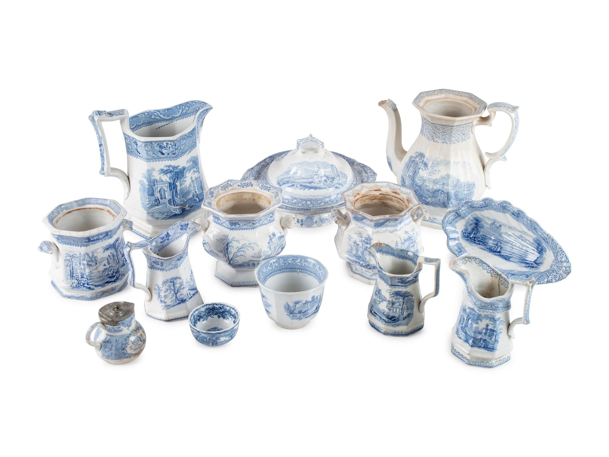 A Group of Transferware Table Articles