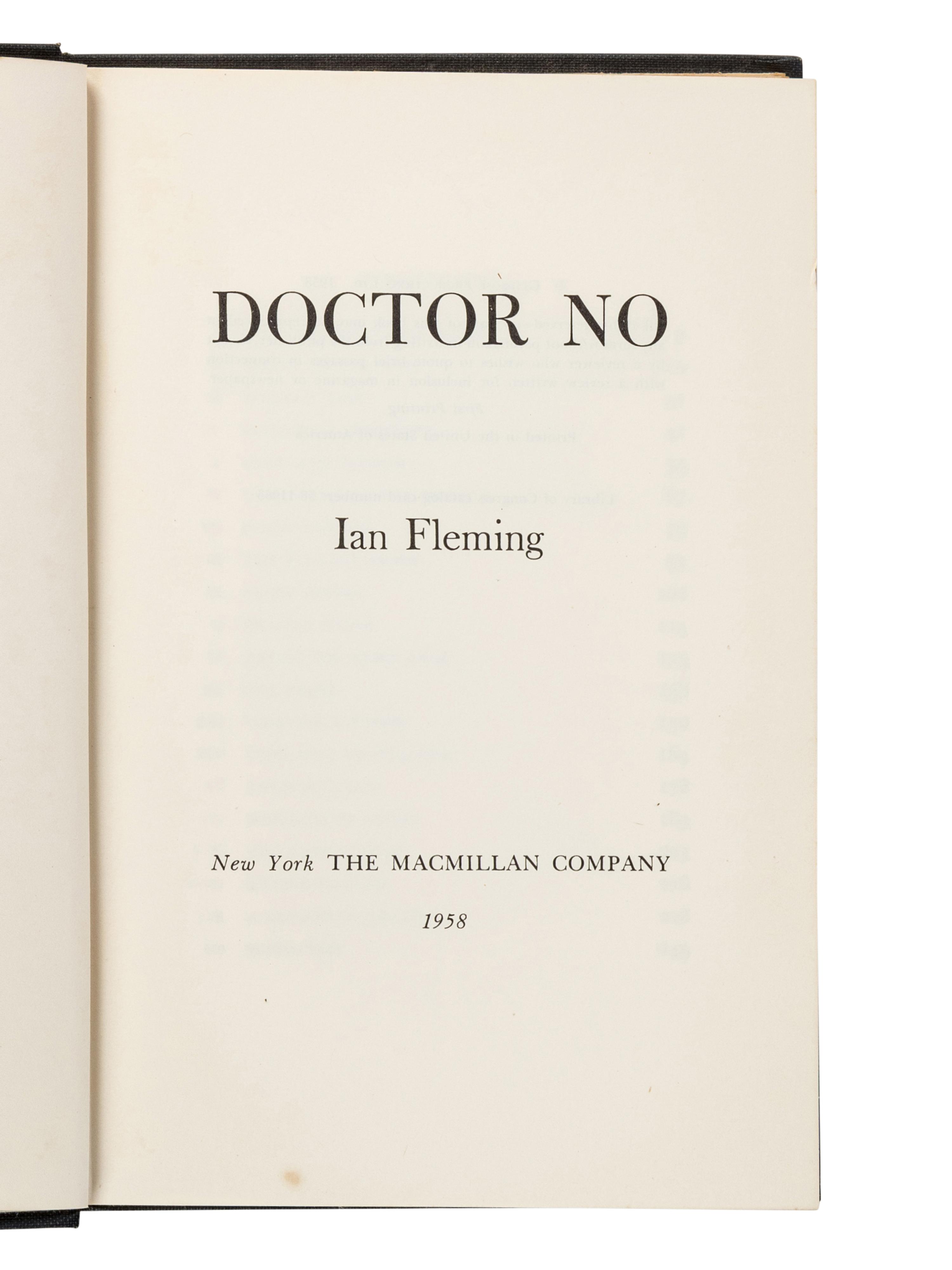 FLEMING, Ian (1908-1964). A group of 4 FIRST EDITIONS, comprising: