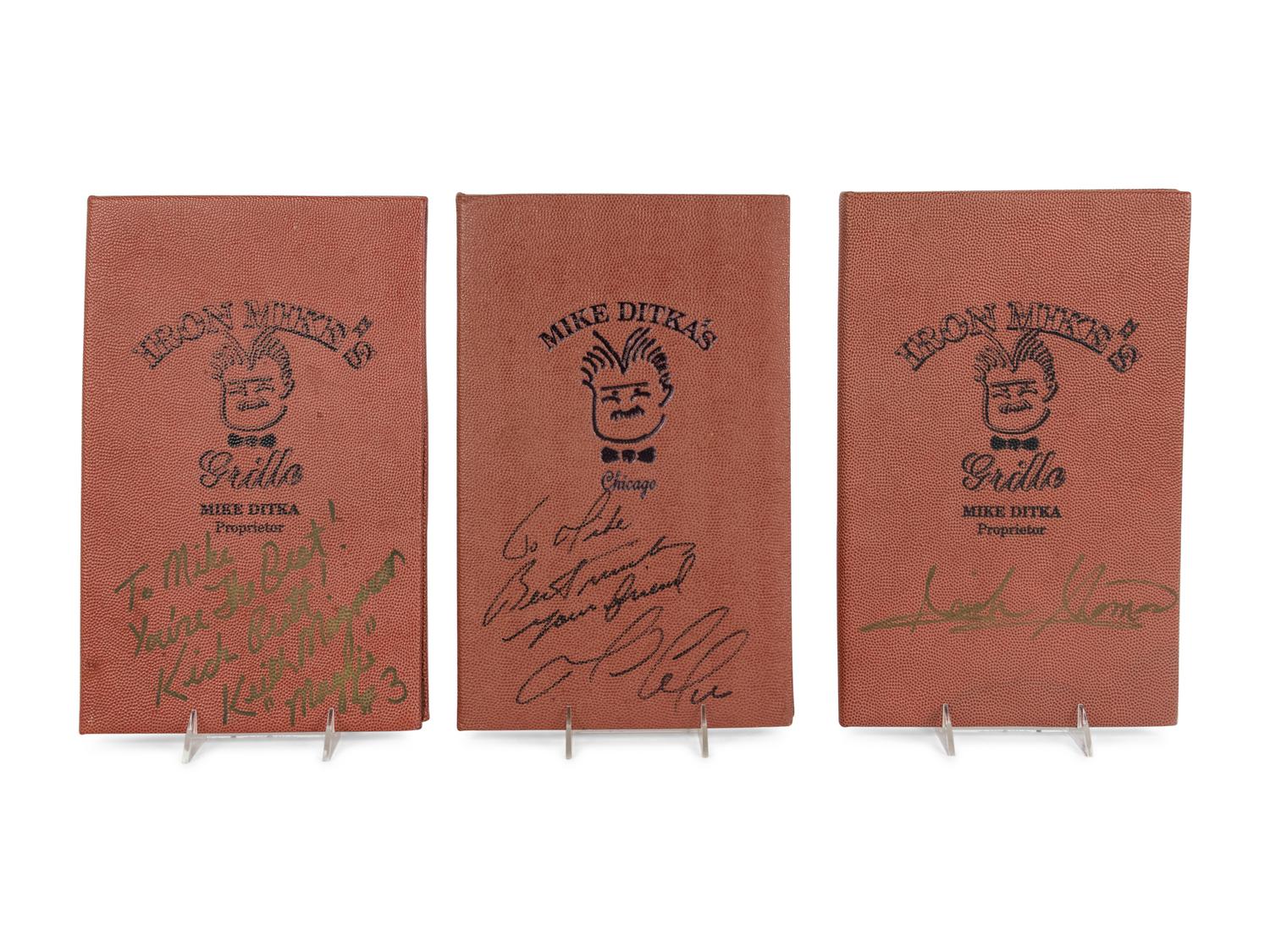 A Large Group of Items Signed by Professional Athletes Formerly Displayed at Mike Ditka’s Restaurant