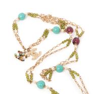 Chanel Chain Necklace with Glass Beads, 2005