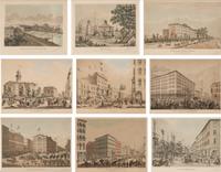 [CHICAGO & NEW YORK]. VARIN, Raoul (1865-1943), engraver A group of 11 engraved aquatints depicting Chicago or New York, comprising:
