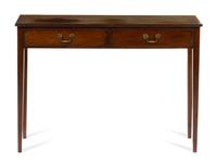 A George III Mahogany Console Table Height 30 x width 42 x depth 12 inches. — 19TH CENTURY