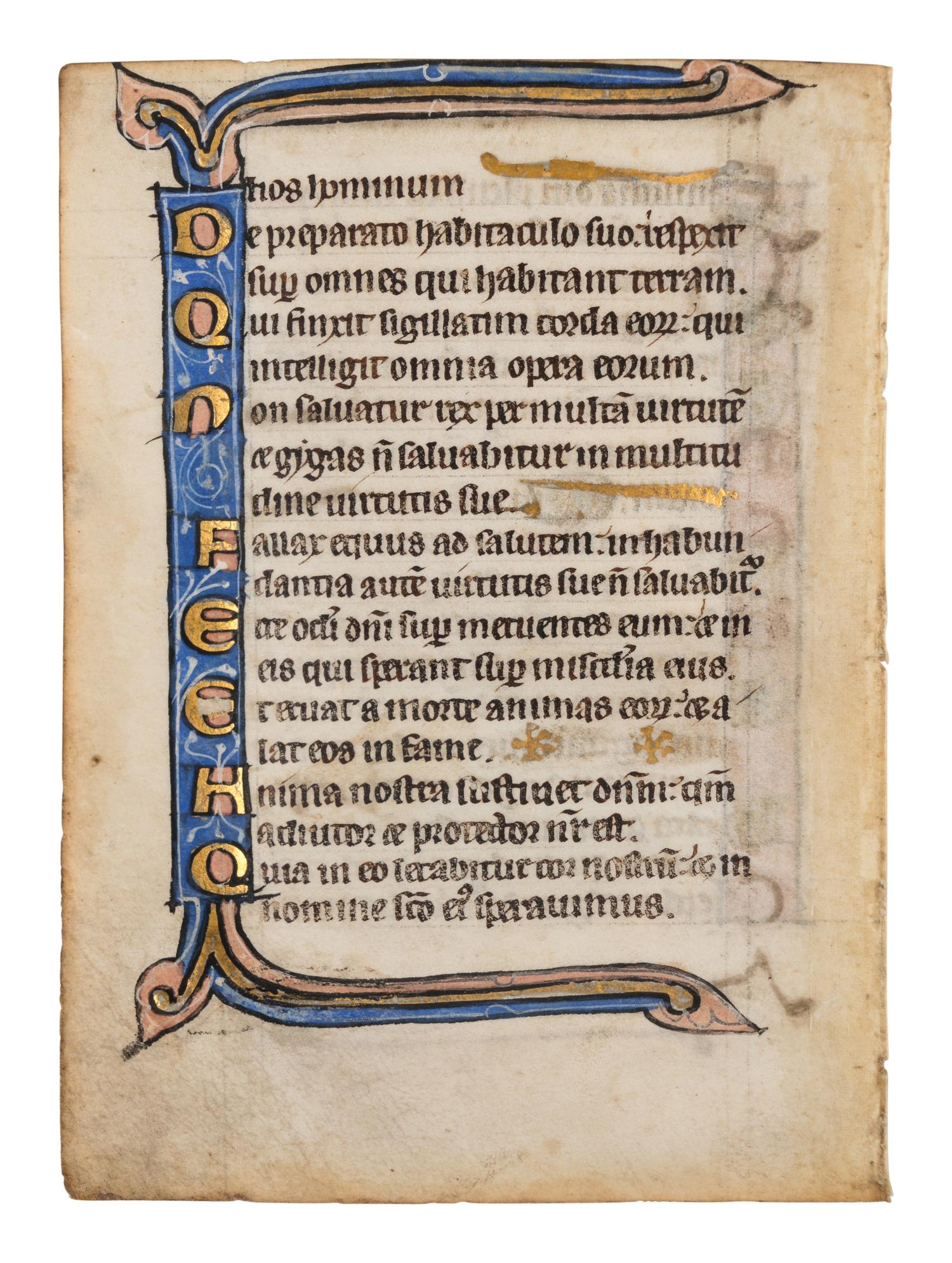 A collection of leaves from Psalter manuscripts, illuminated in Flanders in the first half of the thirteenth century, joined with a group of seventeenth- or eighteenth-century Psalter leaves drawn according to similar models