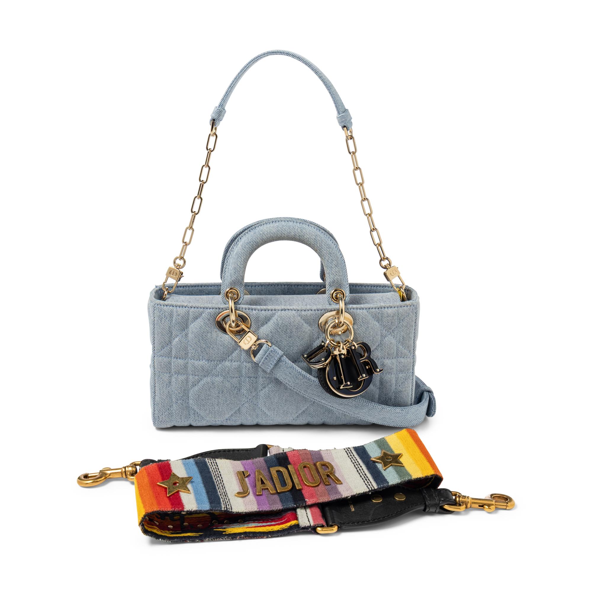 CHRISTIAN DIOR, DENIM LADY D-JOY BAG
