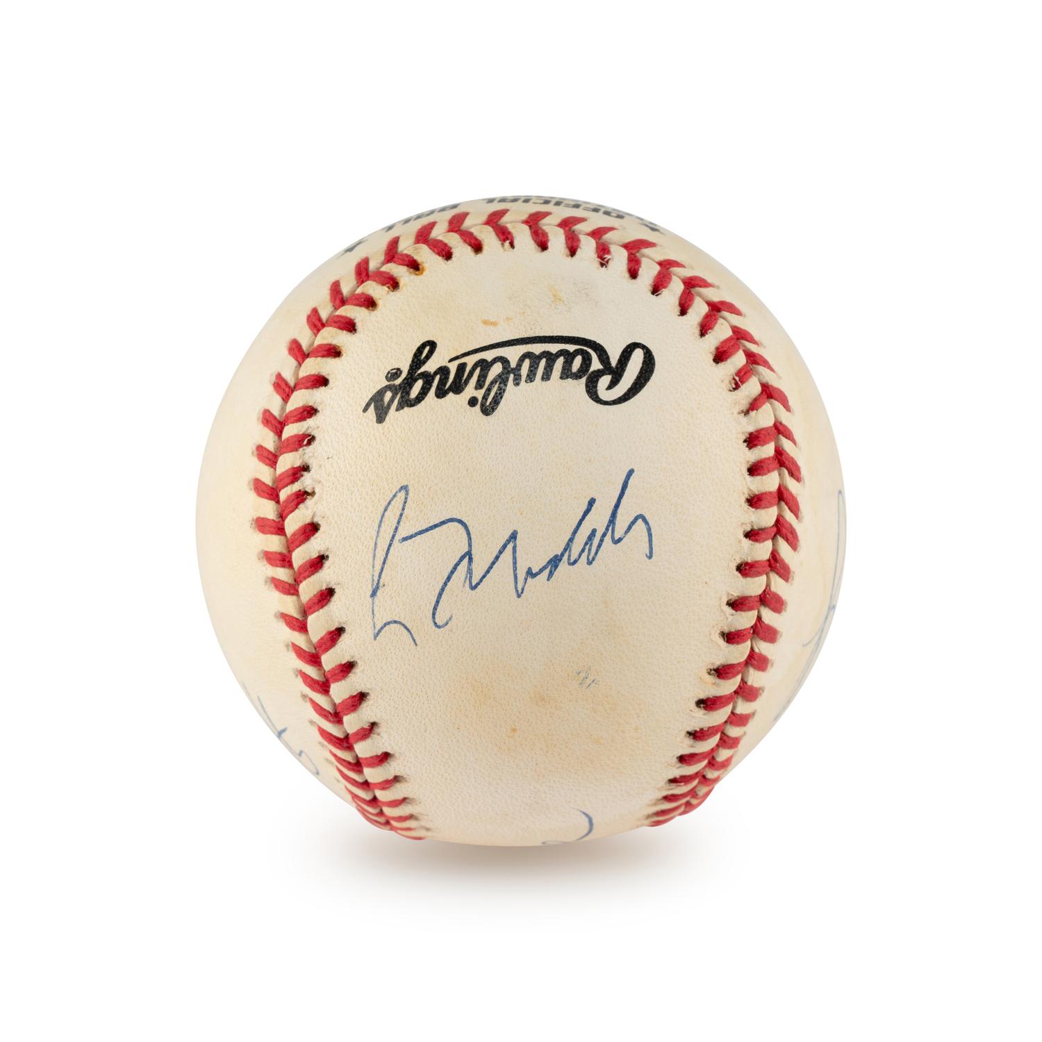 An Atlanta Braves Pitching Aces Multi Signed Autograph Baseball (Beckett Authentication Services)