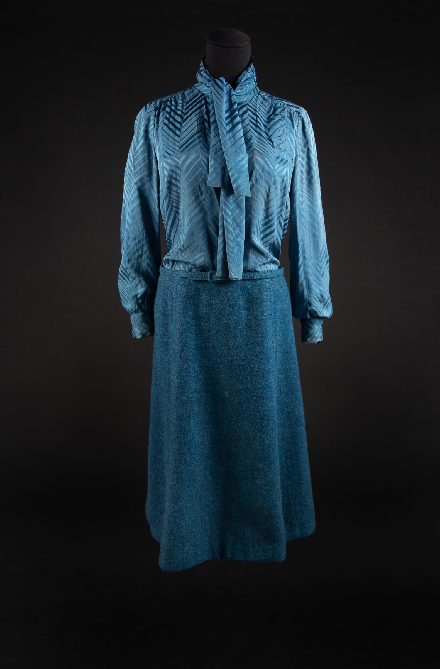 Christian Dior by Marc Bohan Haute Couture Ensemble, Autumn-Winter 1973 — Worn by Dame Olivia de Havilland