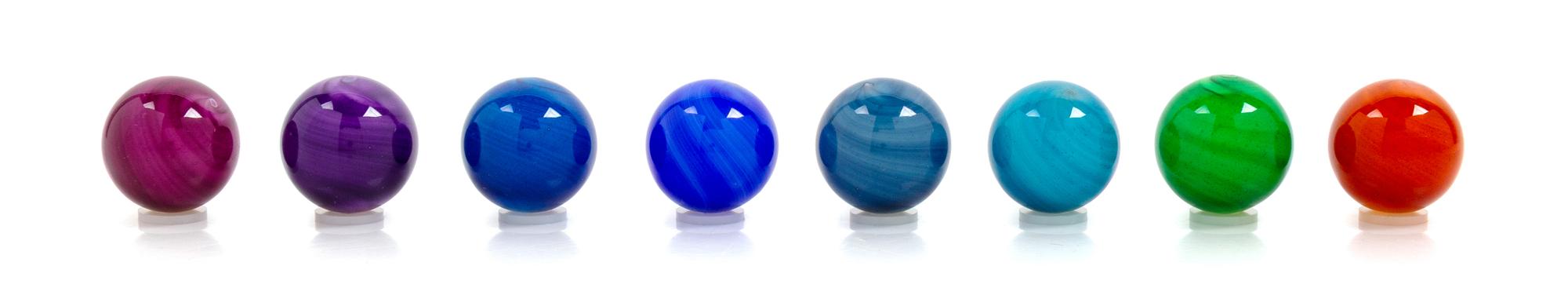 Mark Matthews, (American, b. 1948), Collection of Eight Art Glass Marbles