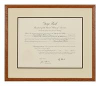 [POLITICS]. [PERKINS, Edward Joseph (1928-2020)]. A group of 9 appointments by Presidents Reagan, Bush, Clinton, and Bush to Perkins, presumably with secretarial or facsimile signatures, including: