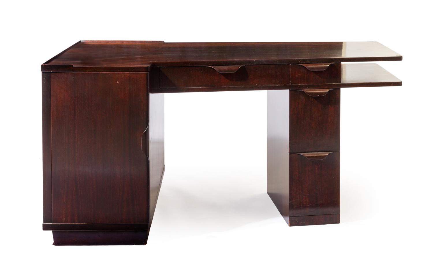 An Edward Wormley for Dunbar Desk Height 29 x width 60 x depth 32 inches.