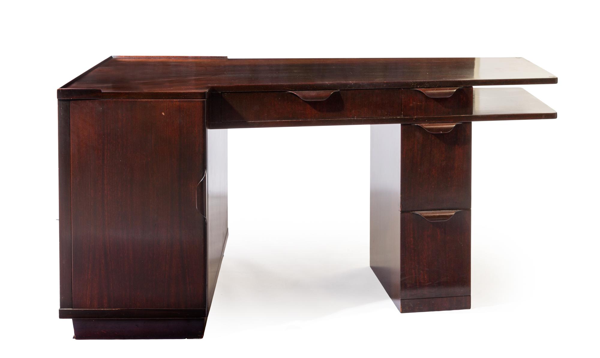 An Edward Wormley for Dunbar Desk Height 29 x width 60 x depth 32 inches.