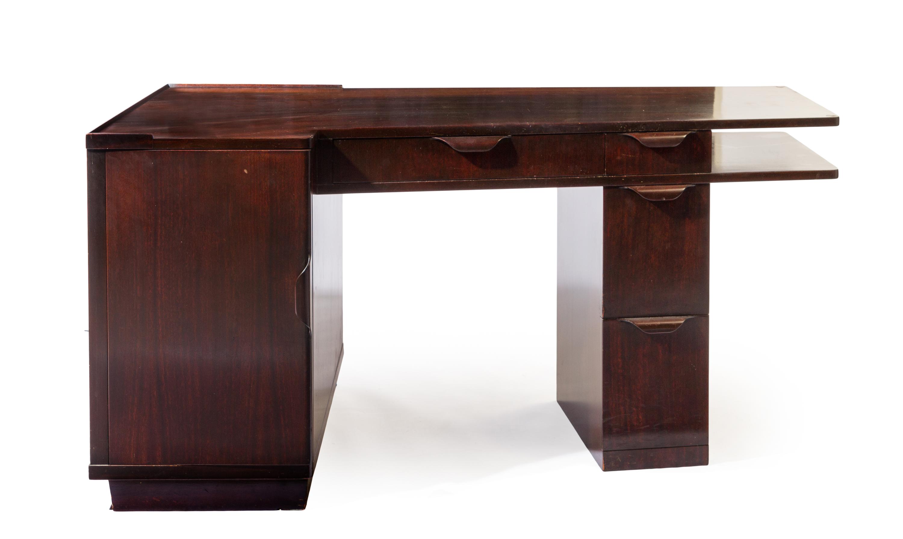 An Edward Wormley for Dunbar Desk Height 29 x width 60 x depth 32 inches.