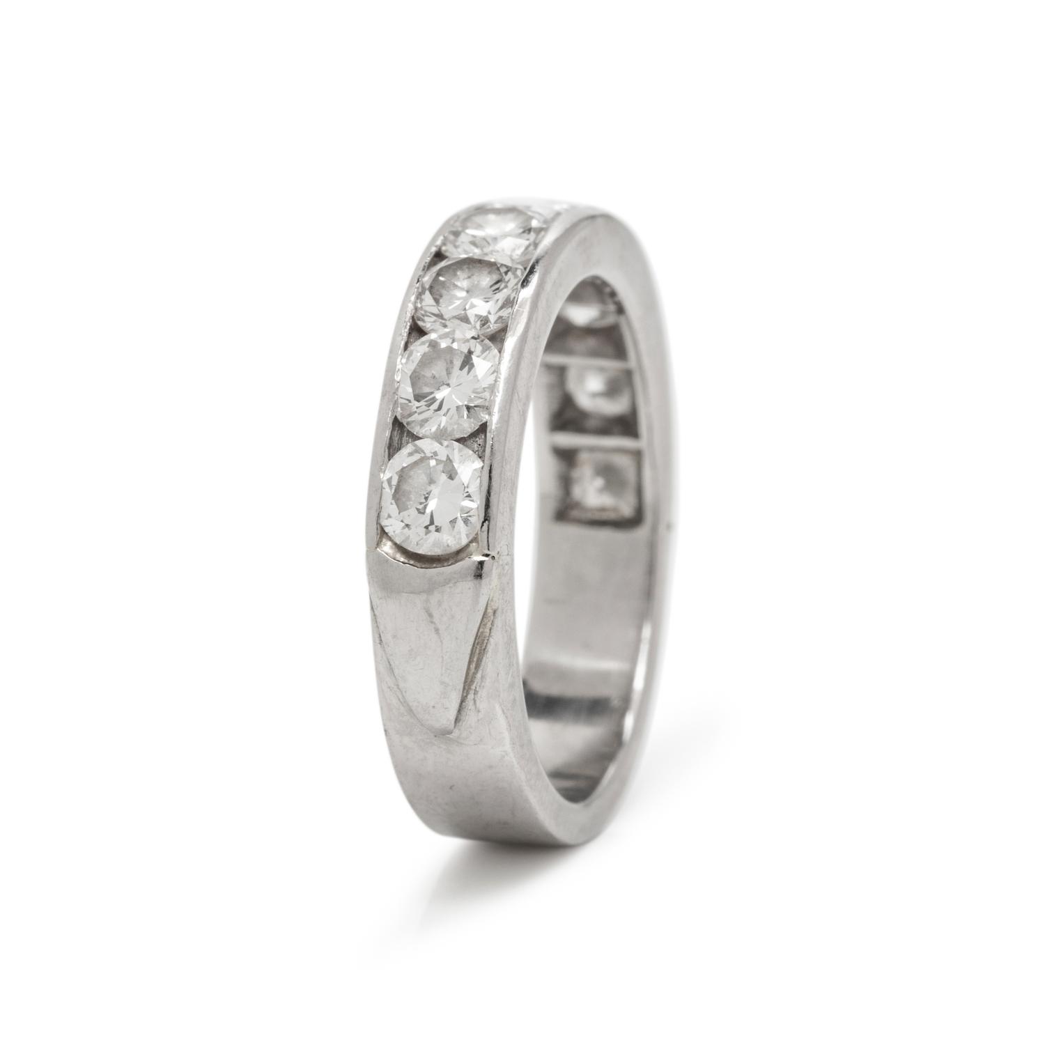 SPRITZER & FUHRMANN, PLATINUM AND DIAMOND RING
