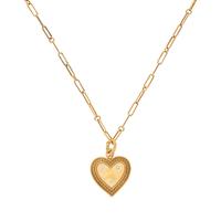 Roberto Coin, Yellow Gold and Diamond Heart Pendant Necklace
