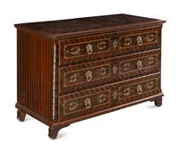 A North European Painted Chest of Drawers