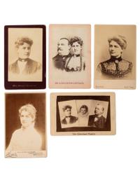 [FIRST LADIES - FRANCES CLEVELAND]. A group of ephemera and photograph of Frances Cleveland, highlighted by an authograph letter signed from the Executive Mansion, comprising: