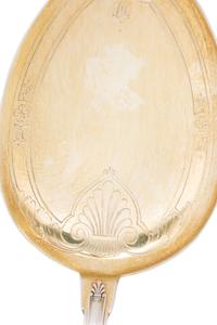 A French Parcel-Gilt Silver Dessert Service