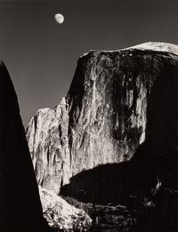 A pair of Special Edition photographs printed by Alan Ross ( Moon and Half Dome, Yosemite National Park, California , 1960; El Capitan, Yosemite , 1952)