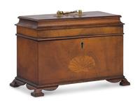 A George III Style Mahogany Tea Caddy