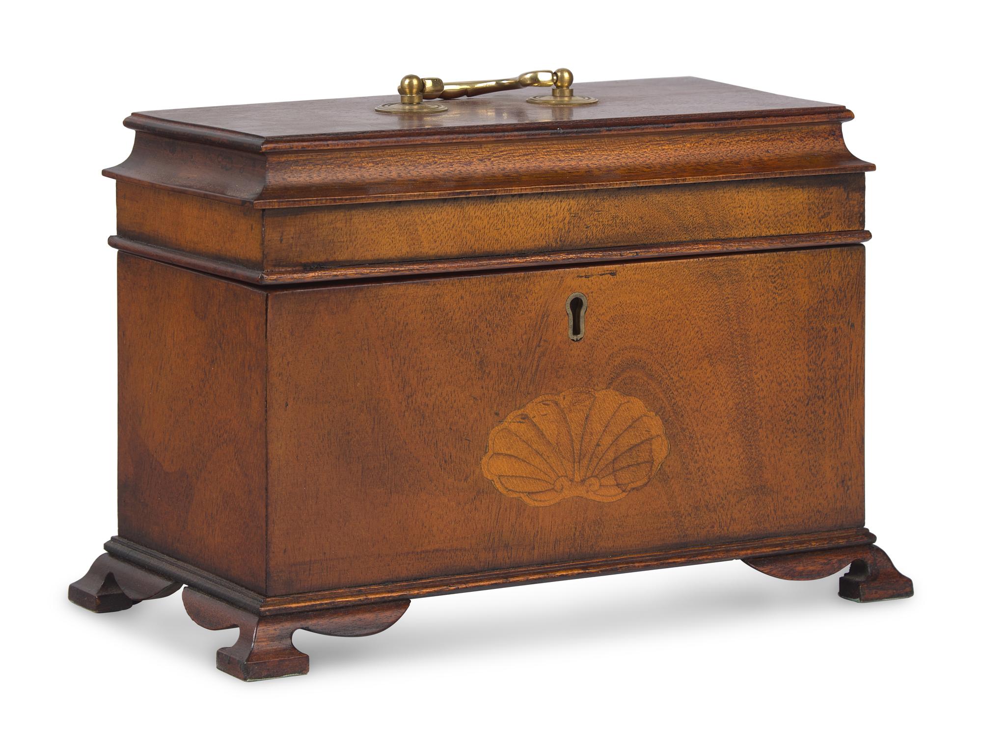 A George III Style Mahogany Tea Caddy