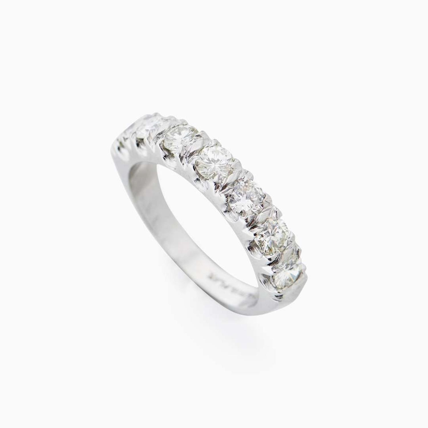 A Platinum and Diamond Ring