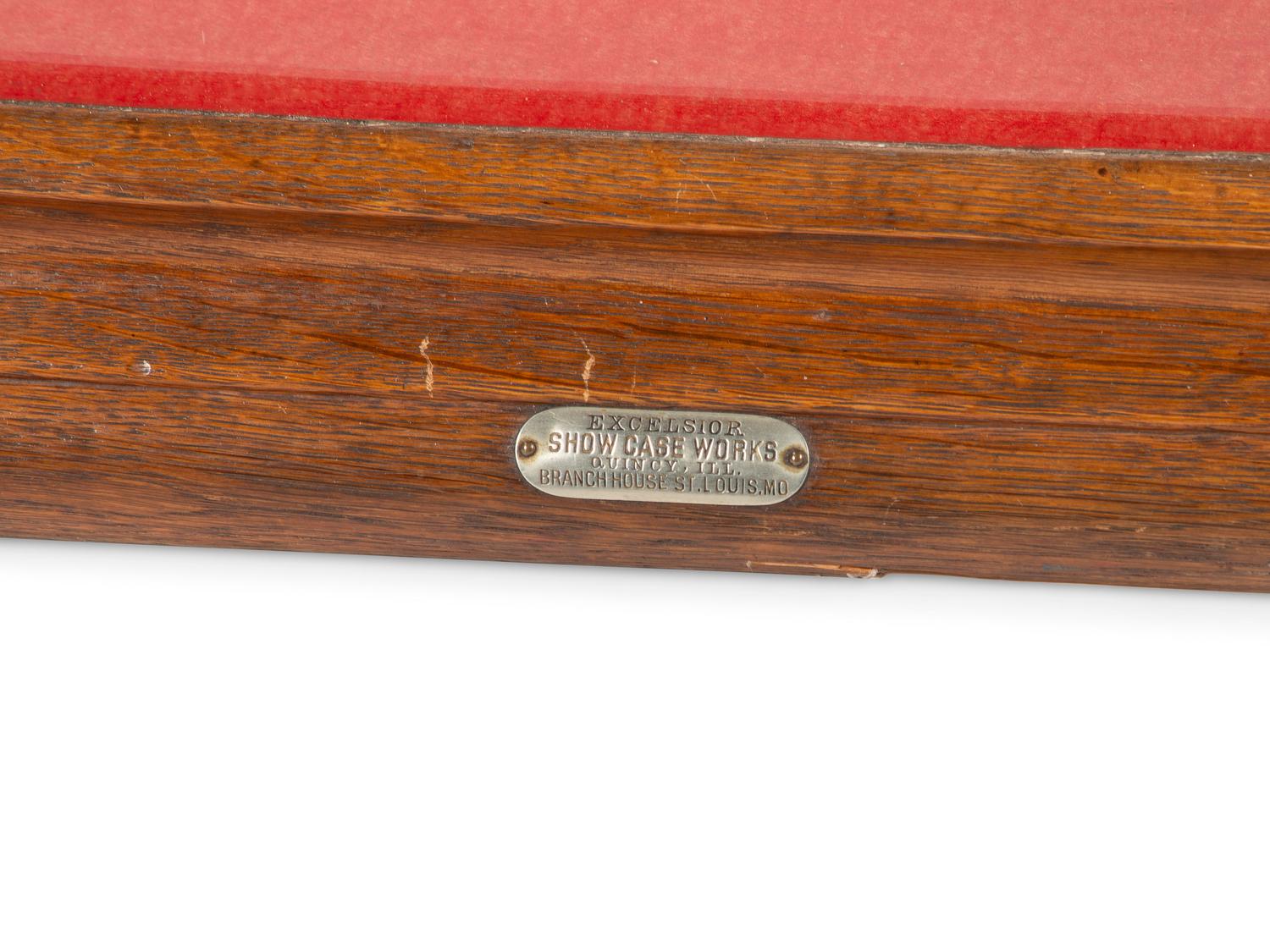 An Excelsior Oak Countertop Display Case