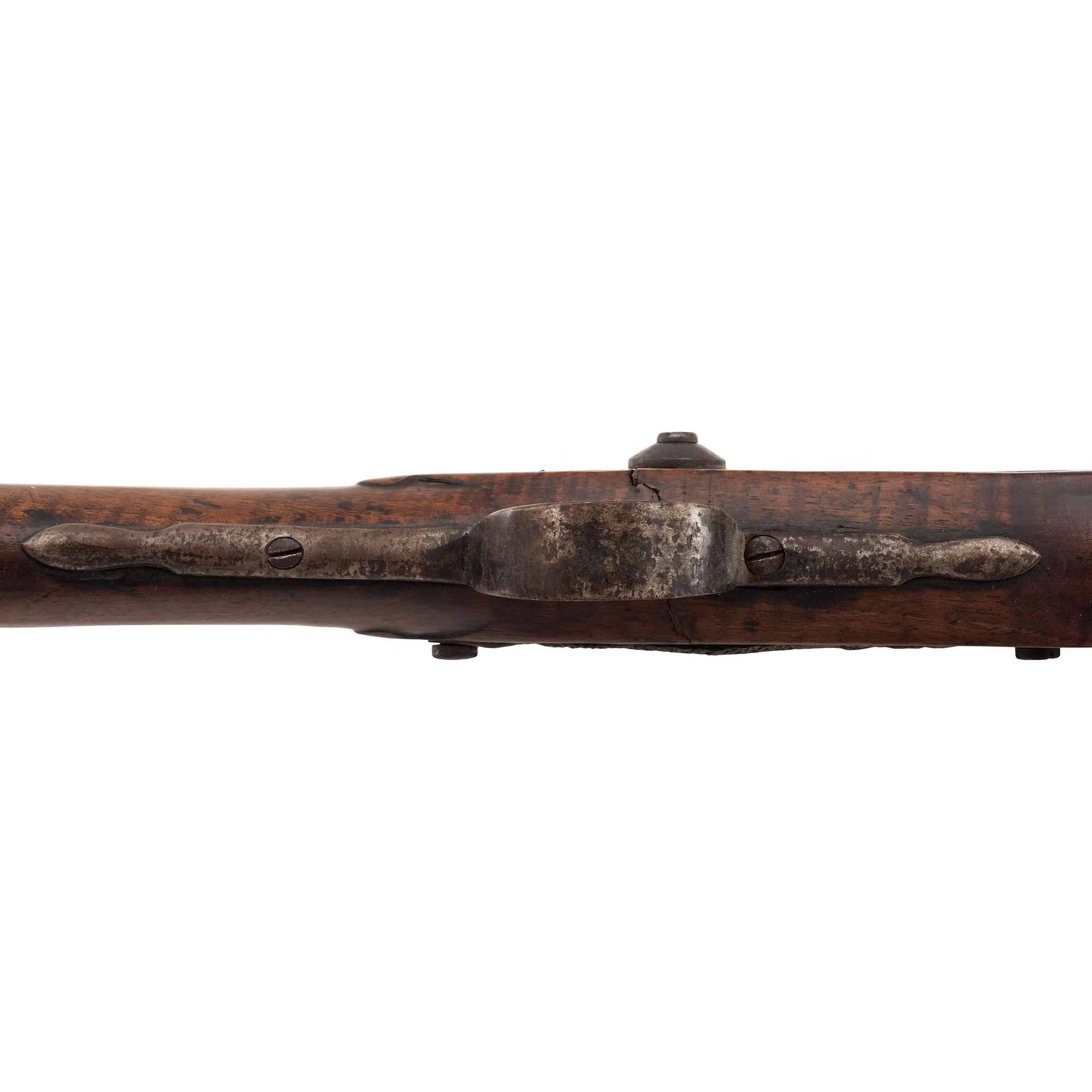 Period Modified Percussion Northwest Trade Gun with Unfinished U.S. Model 1855 Lock
