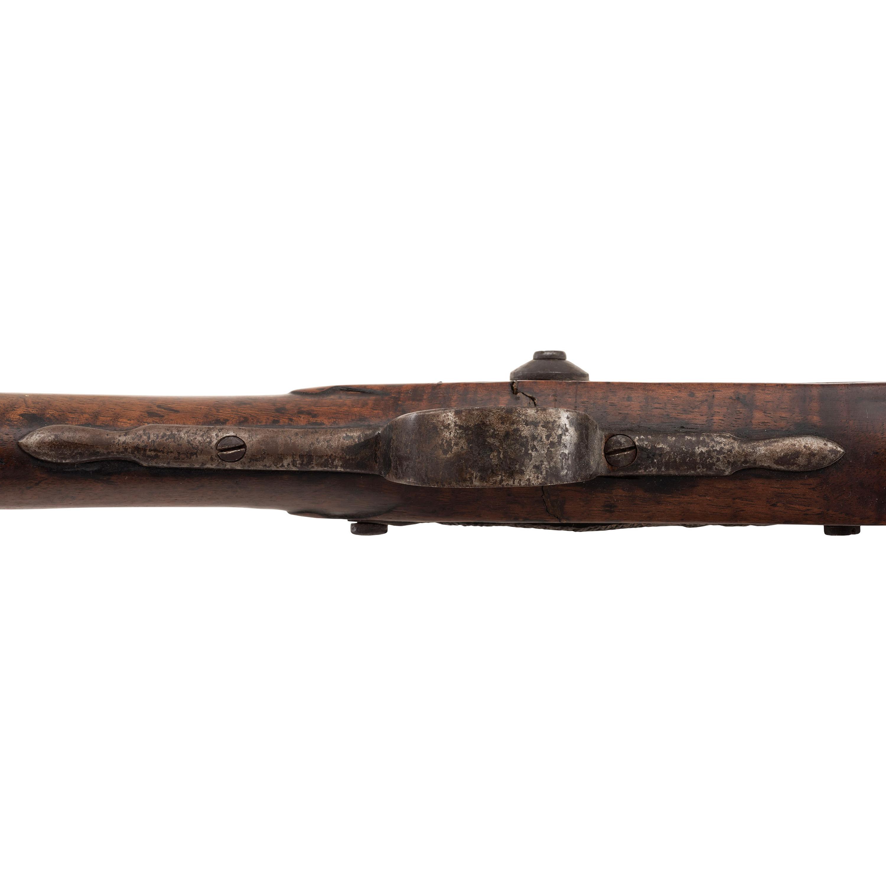 Period Modified Percussion Northwest Trade Gun with Unfinished U.S. Model 1855 Lock