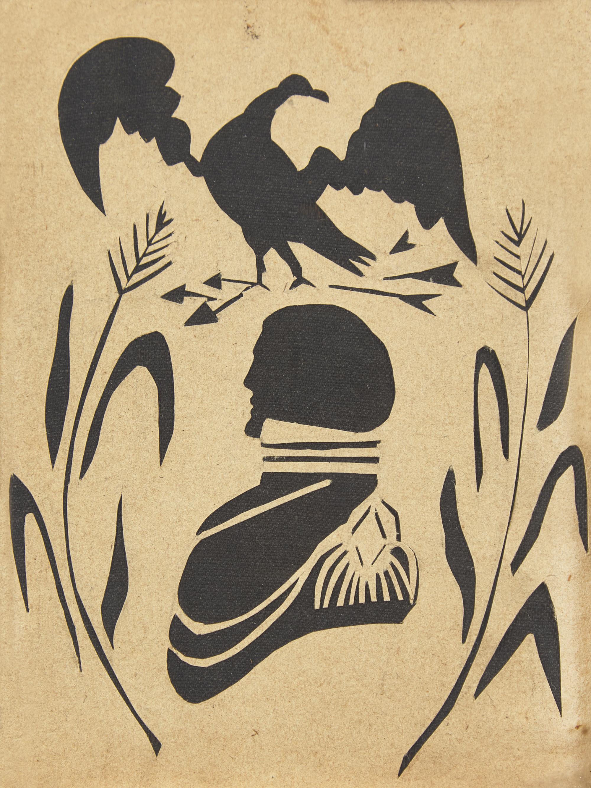 A Group of Three Silhouettes, American and English, 19th Century