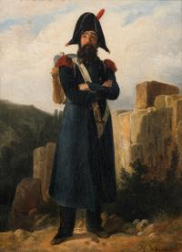 Soldier with Rifle and Side Arms , 1849