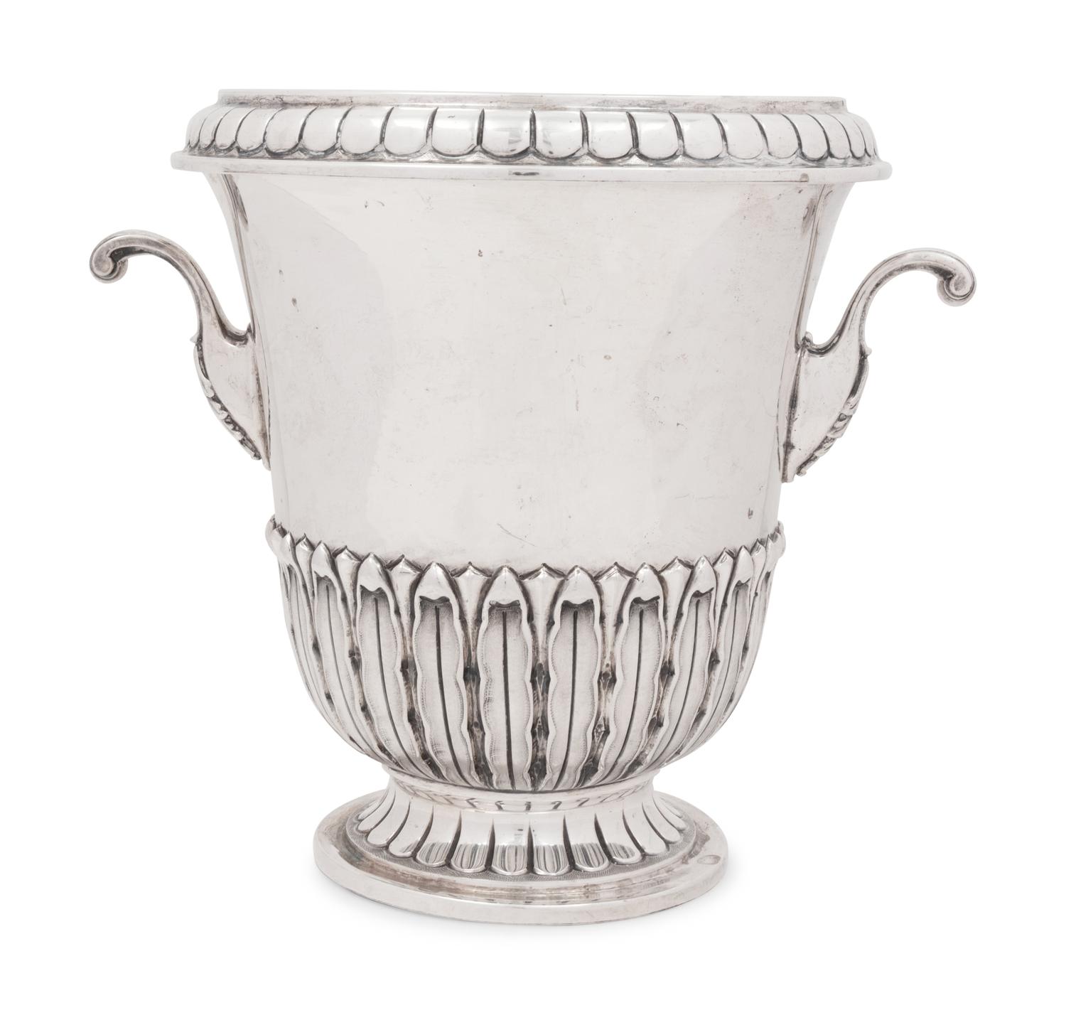 An Italian Silver Wine Cooler