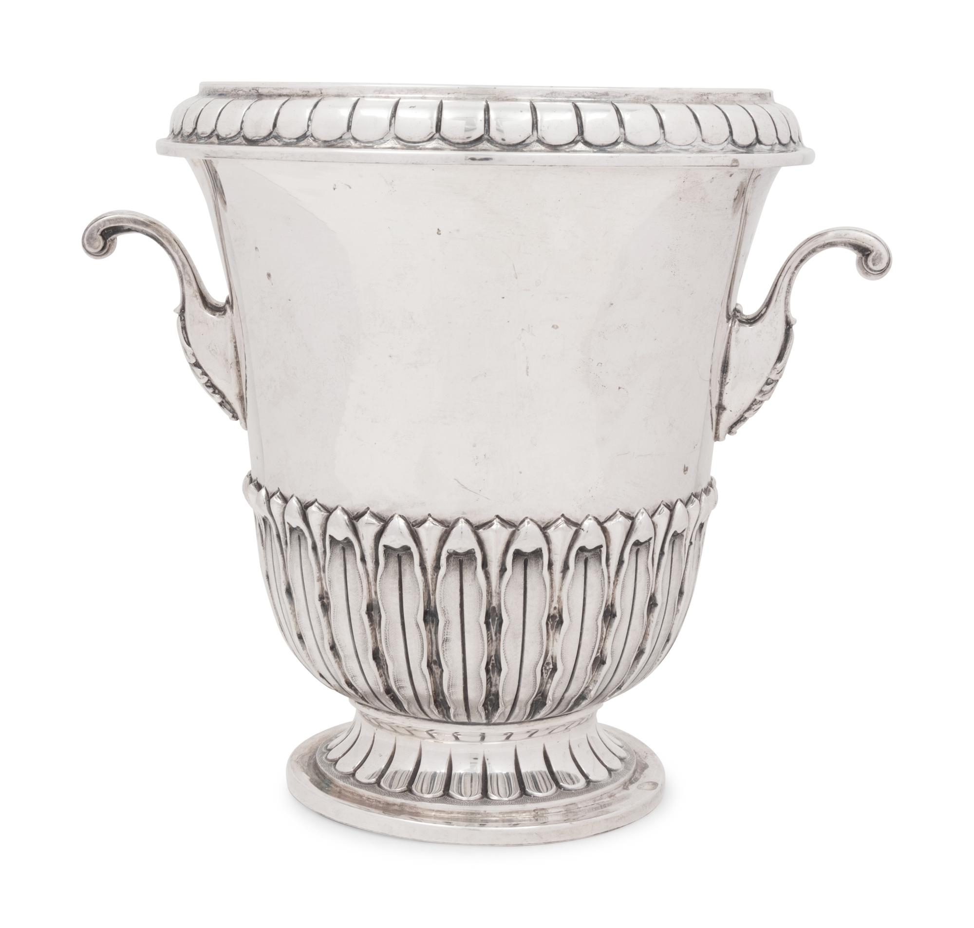 An Italian Silver Wine Cooler