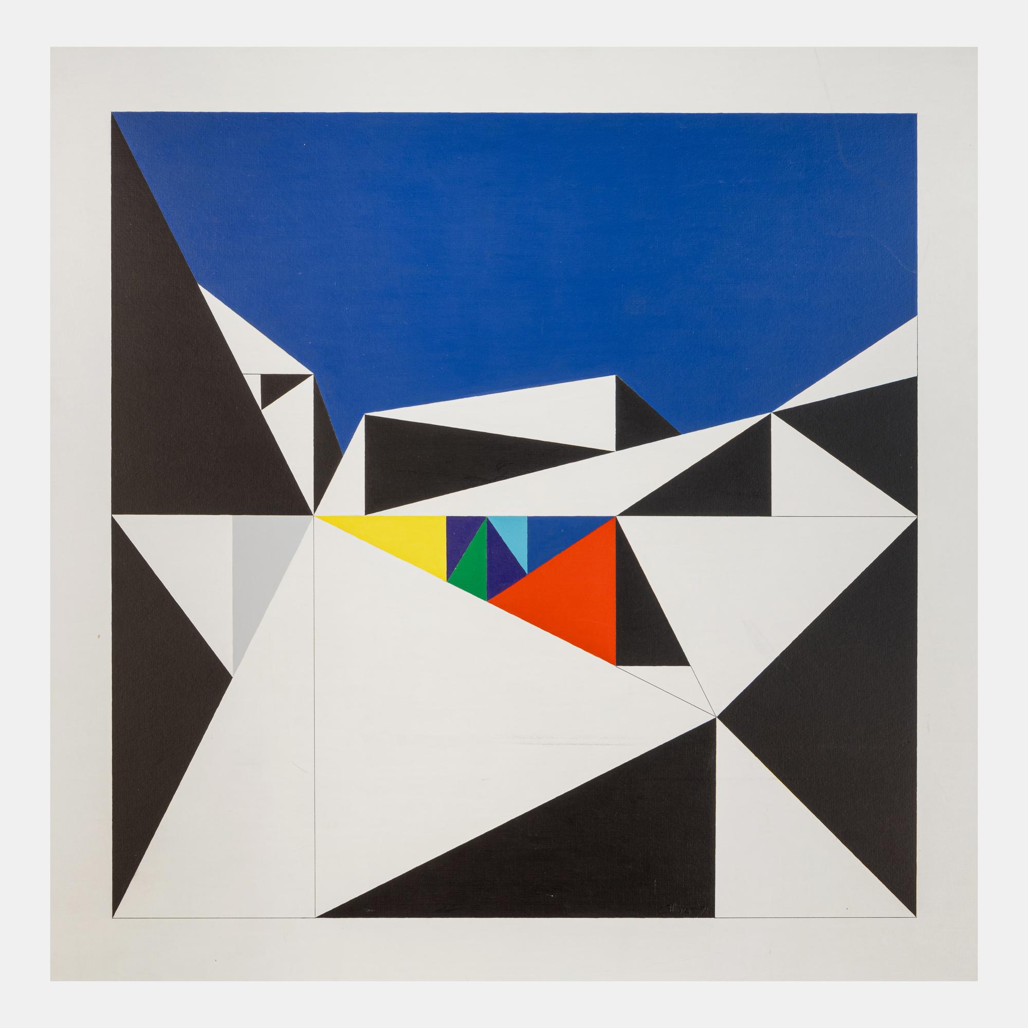Untitled (Geometric Abstract) , 1974