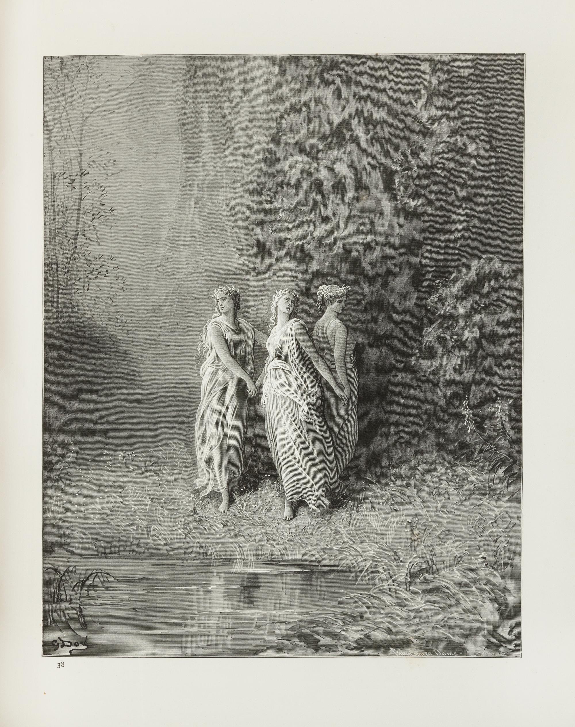 DORE, M. Gustave (illustrator) -- DANTE ALIGHIERI. The Vision of Hell. [With:] The Vision of Purgatory and Paradise. London, [ca 1860].