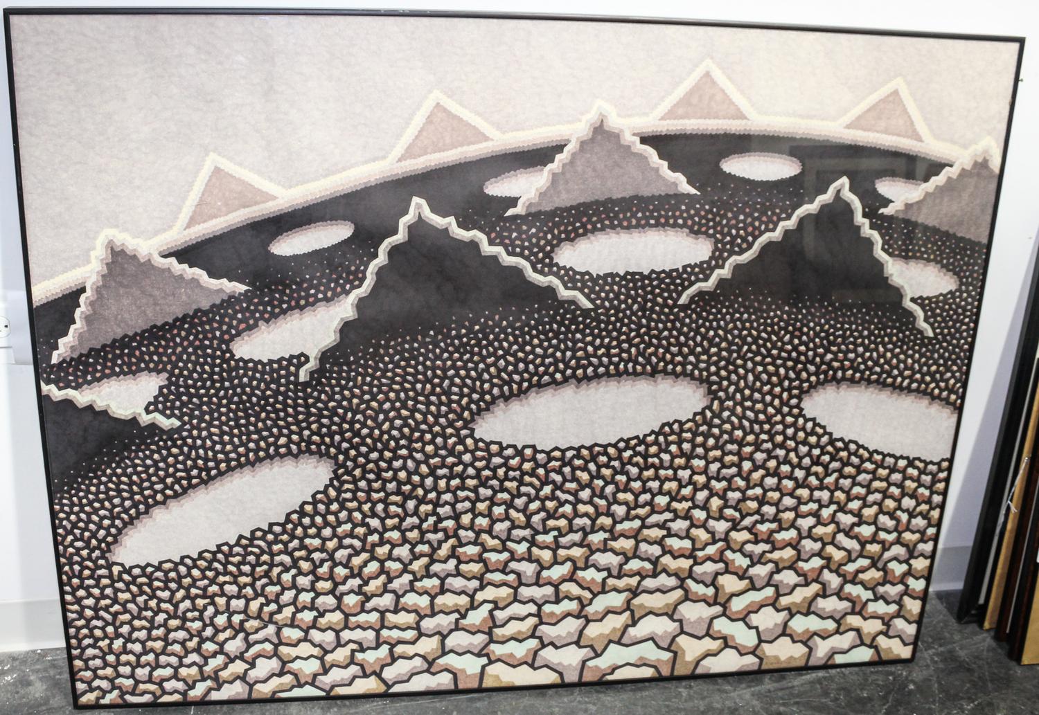 Artist Unknown, (20th century), Abstract Mountain Scene