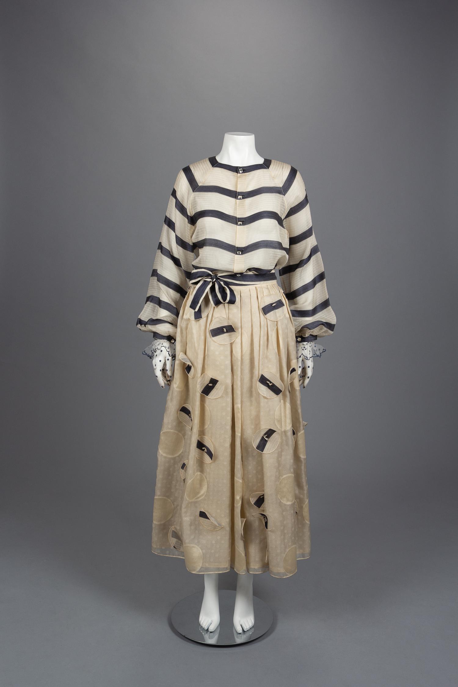 Geoffrey Beene Ensemble with Gloves, 1980s