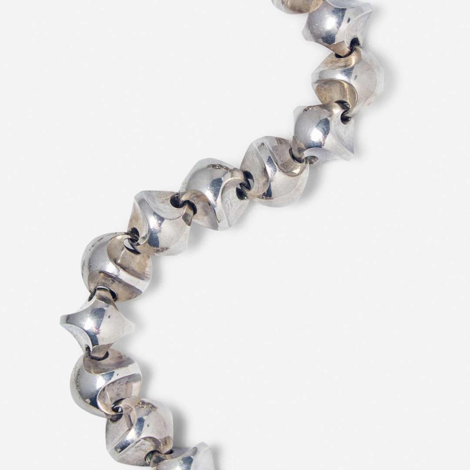 Flemming Eskildsen (Danish, b. 1936) Necklace and Bracelet, Georg Jensen, Denmark, circa 1960s