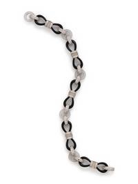DIAMOND, ONYX AND ROCK CRYSTAL BRACELET